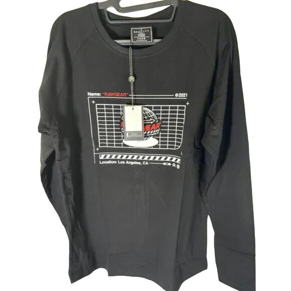 rawgear Other - RawGear Men's Heavyweight Long Sleeve Logo T-Shirt RG440, Black, Size S, NWT